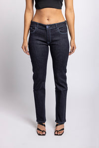 Tioke Low Rise Organic Blue Stitch Jean