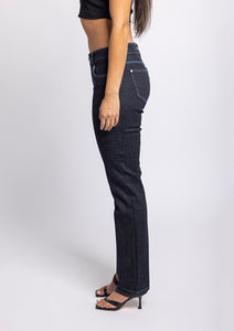 Tioke Low Rise Organic Blue Stitch Jean