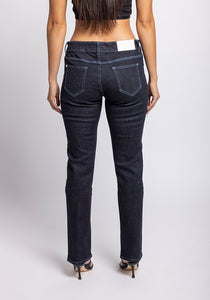 Tioke Low Rise Organic Blue Stitch Jean