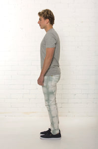 Side view of bespoke men's mid rise organic jean limited edition by TRi COLOUR FEDERATiON