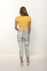 Back view of bespoke women's high waisted organic jean limited edition by TRi COLOUR FEDERATiON